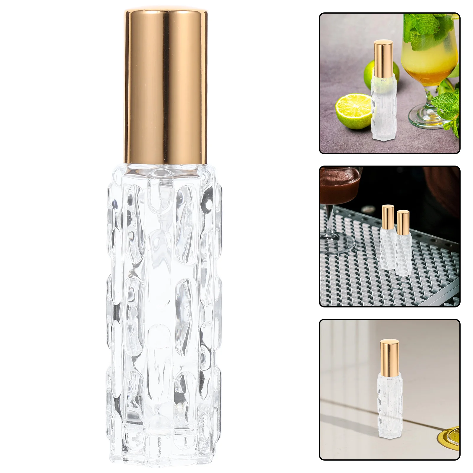 

2Pcs Stylish Glass Bitters Dispenser for Bartenders Adds Sophistication to Cocktail Mixing and Serving Bitter Bottle
