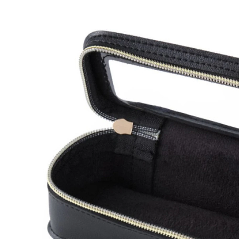 Borsa per pennelli per trucco da donna in PU Borsa per riporre il trucco Borsa da viaggio trasparente Borsa per cosmetici con doppia cerniera Borsa da toilette da viaggio