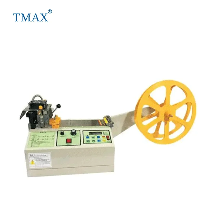 TMAX Brand Automatic Hot and Cold Strip Cutting Machine Cutter for Shoelaces Nylon Belt Strap Ribbon