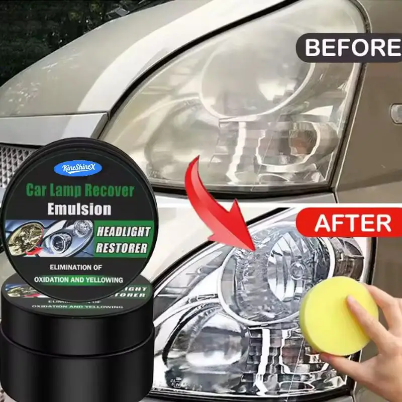 Car Headlight Restoration Polishing Kit Scratch Remover Oxidation Repair Paste For Headlight Assembly Vehicle Maintenance