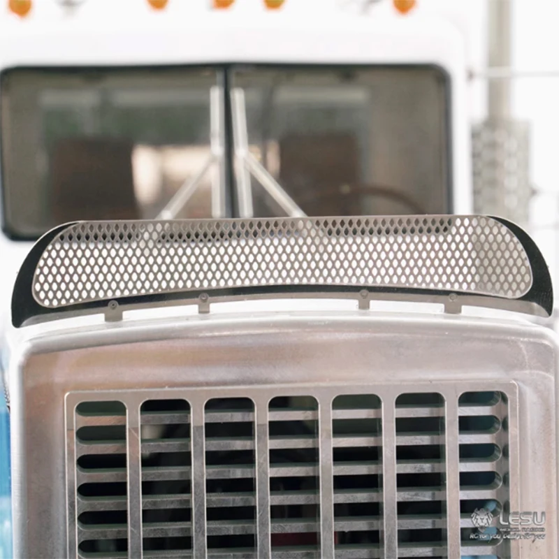 Metal Lesu Front Windshield Net Part For Diy TamiyayaRc 1/14 Tractor Truck Electric Car Remote Toucan Th13086