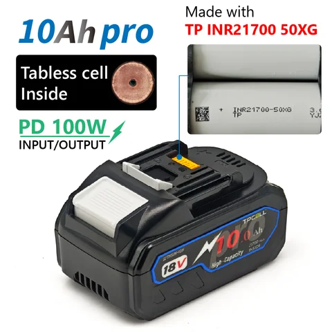 Аккумулятор TPCELL BL1880B 18В 8/10 Ач Li-ion