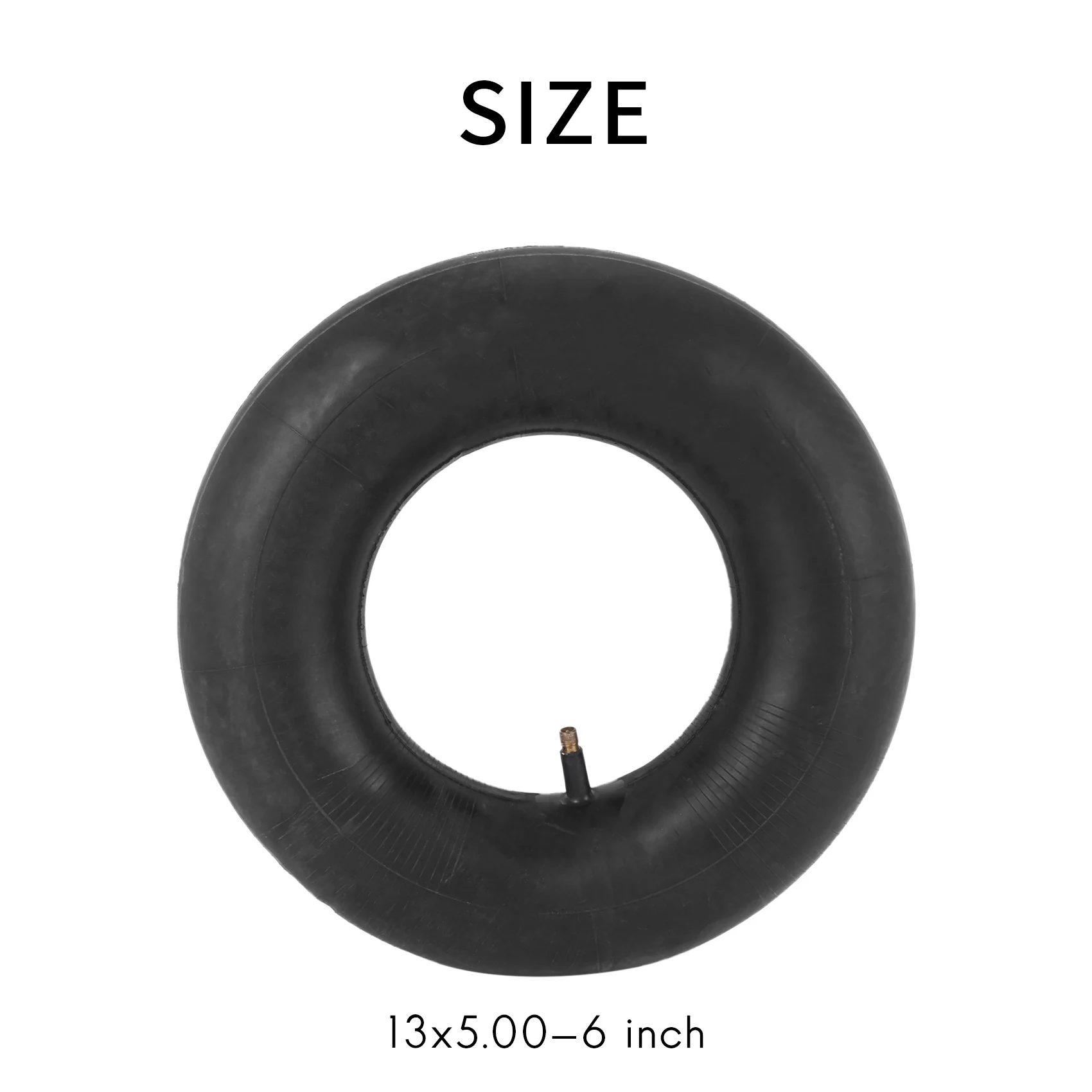 A13F-2 PCS 13 X 5.00-6 Inch Heavy Duty Inner Tube With TR-13 Straight Valve Stem - For Wheelbarrows, Mowers, Hand Trucks