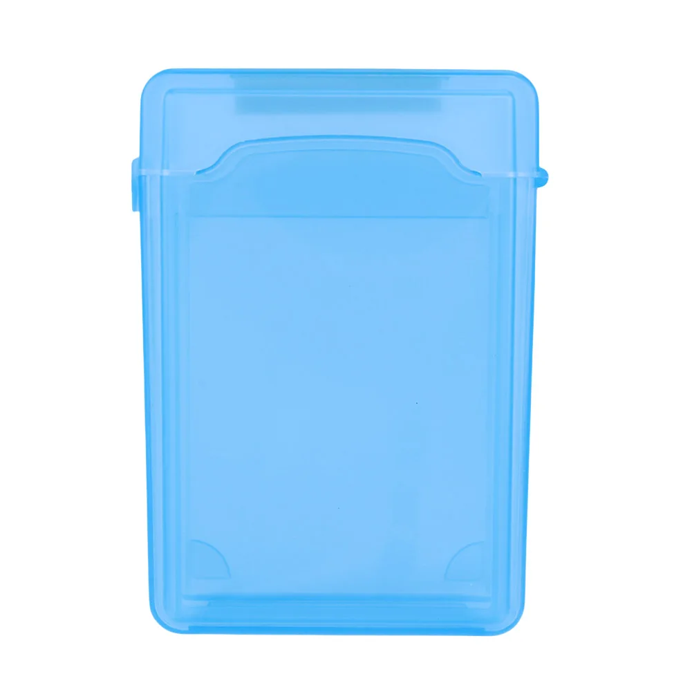 3.5 Polegada ide sata hdd disco rígido caixa de armazenamento caso capa à prova de poeira plástico disco rígido externo caixa de armazenamento multi cor