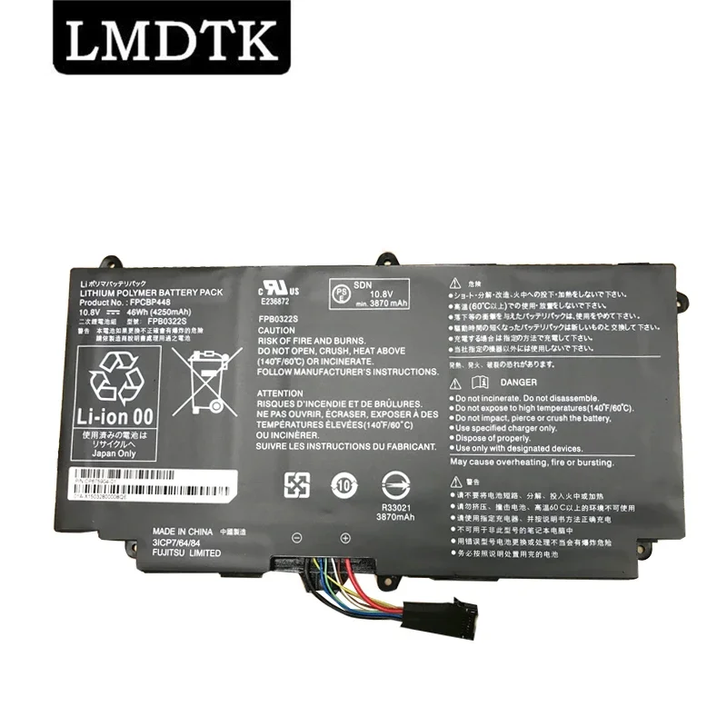 LMDTK New FPCBP448 10.8V 46WH FPB0322S Laptop Battery For Fujitsu Q775 Q736 Q737 CP675904-01