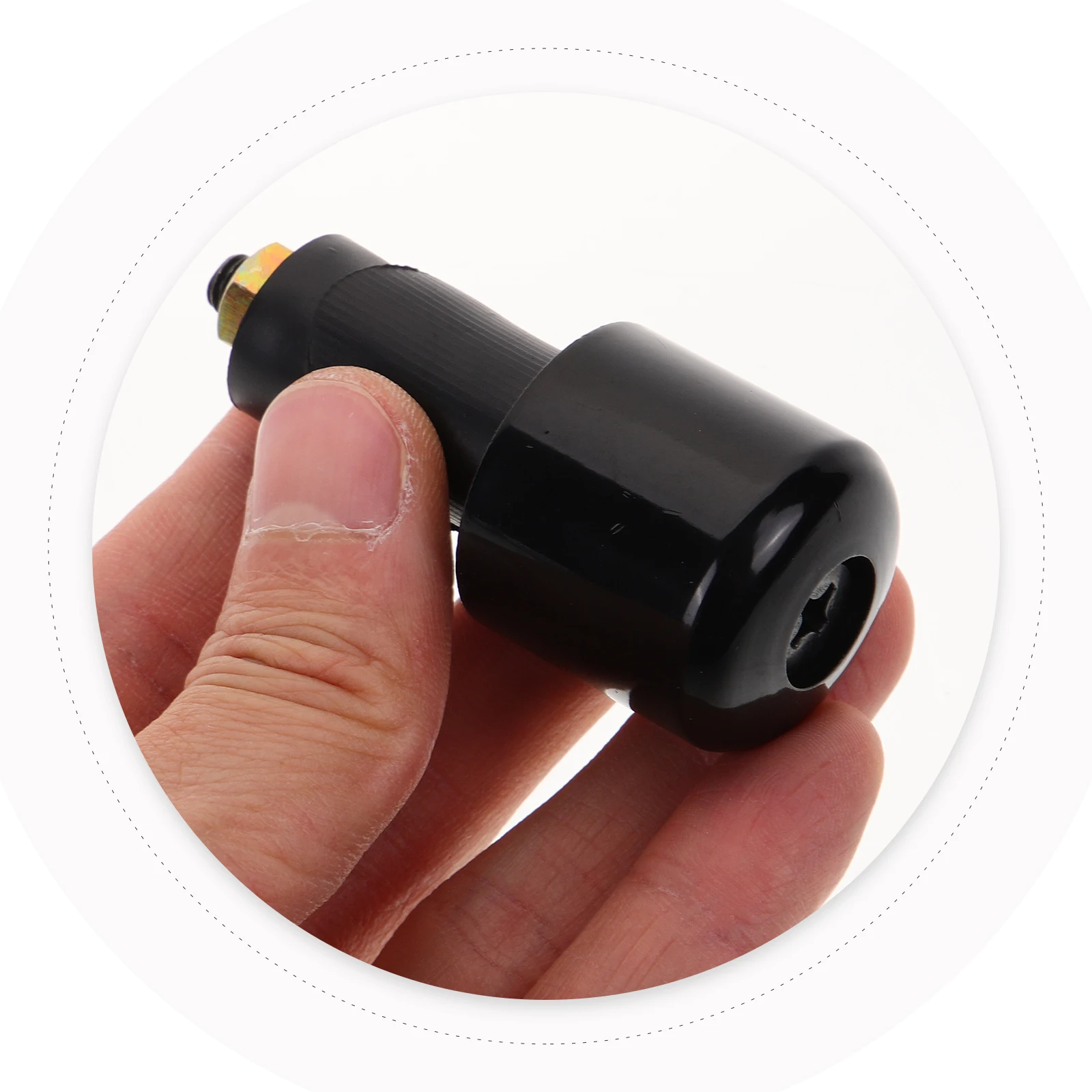 

Motorcycle Handlebar End Plugs Iron Black Small Size Universal Caps For Bike Grips Accessories Handlebar Ends Plugs Stoppers