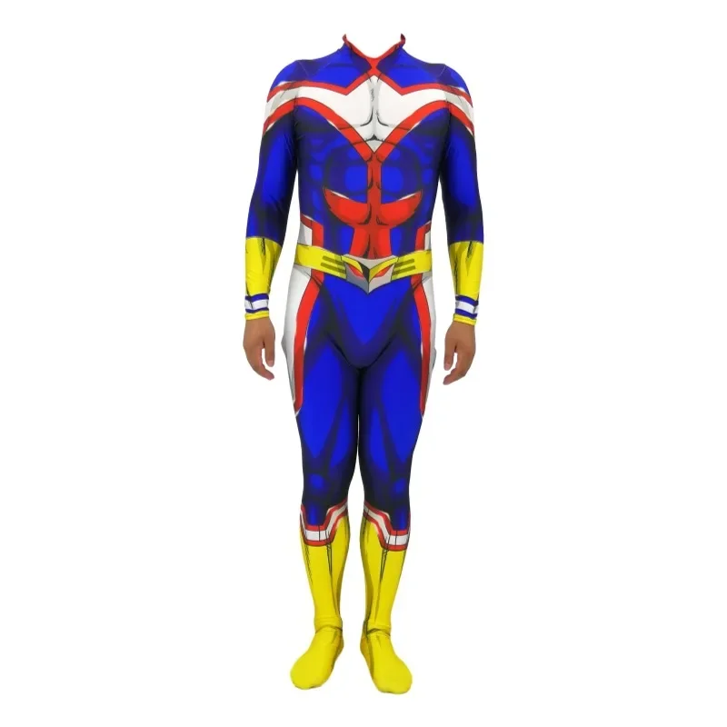 My Hero Academia All Might Cosplay Superhero 3D Printed Spandex Bodysuit Zenzai Suit All Might Costume Halloween Costume Outfits