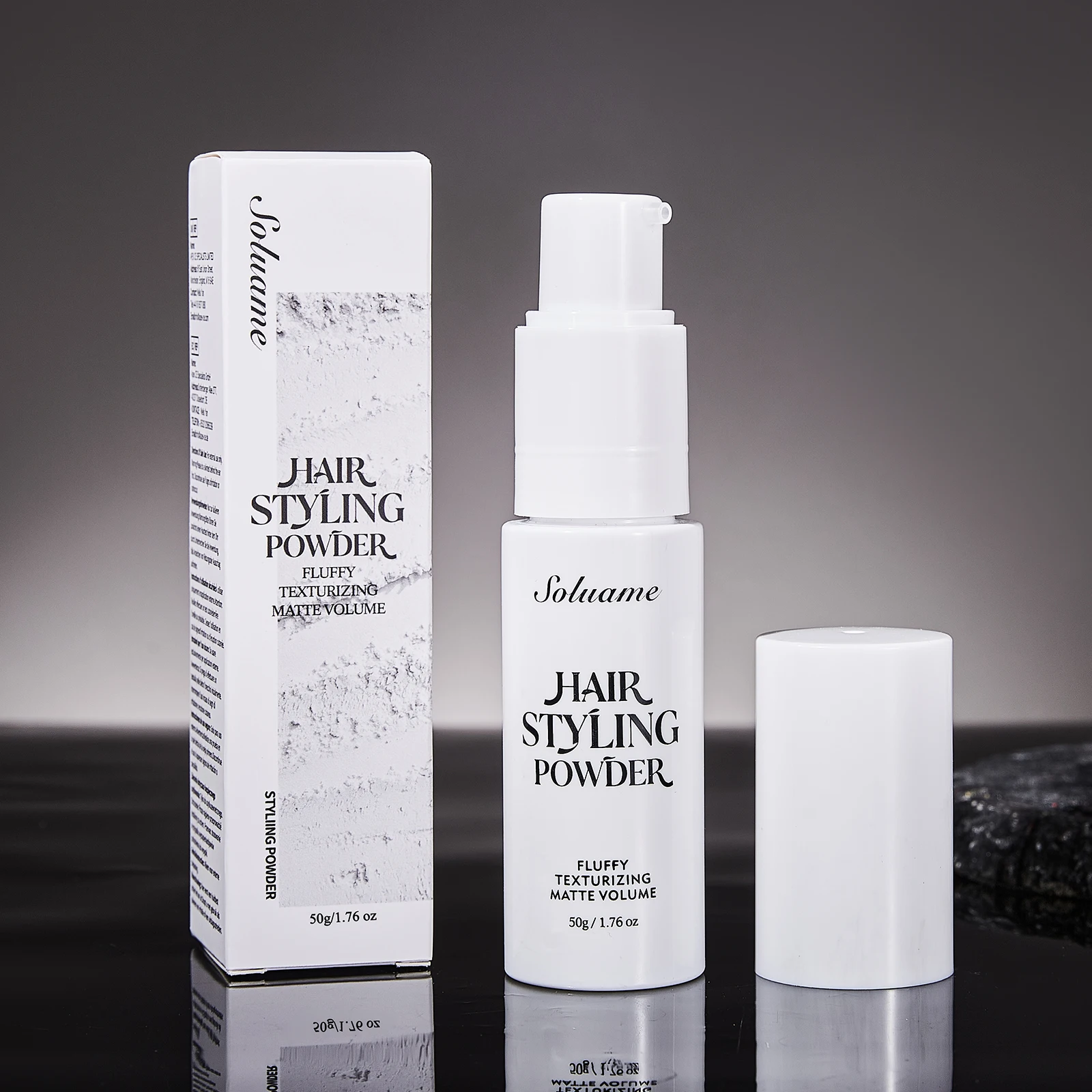 

Пудра для укладки волос для мужчин - Придающая объем и текстуру пудра для всех типов волос, легко наносится, без жирного блеска, легкая.