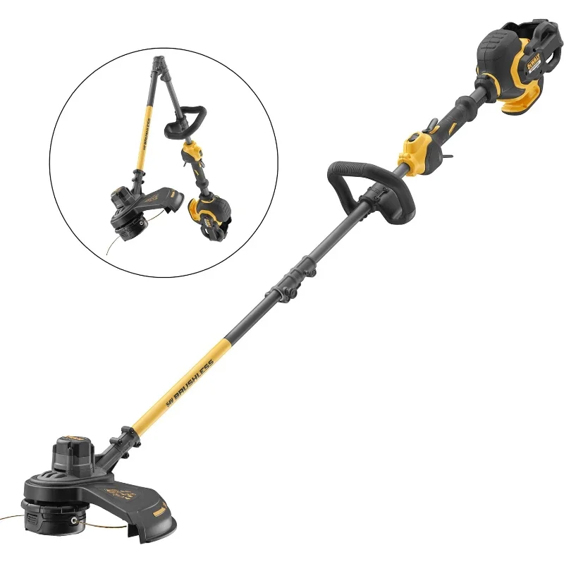 DEWALT DCM5713 FLEXVOLT бесщеточный беспроводной триммер для струн (разделенный вал), 60 в, литиевые электроинструменты, неизолированный инструмент