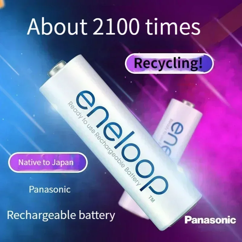 Nuevo Panasonic Eneloop 800mAh AAA 1,2 V NI-MH baterías recargables para juguetes eléctricos linterna cámara batería precargada