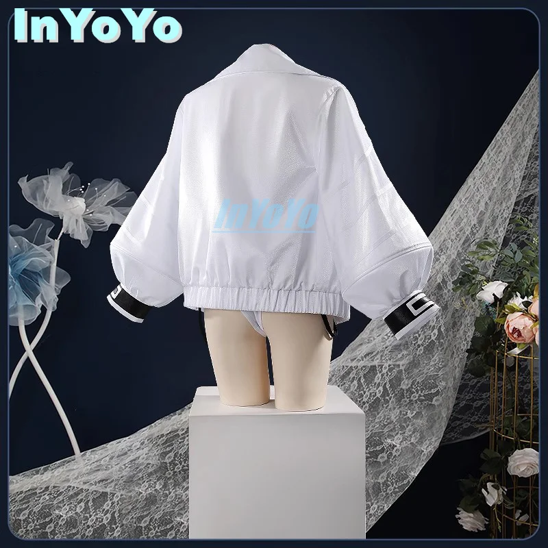 InYoYo Vtuber Nijisanji Hibachi Mana Asia Cosplay Costume Female Bunny Girl Jumpsuit Uniform Halloween Party Outfit Women S-4XL