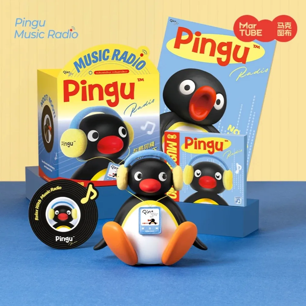 Martube Pingu Bluetooth Speaker Listening Music Shaking Head Portable Mini Wireless Loudspeaker Desktop Decorative Kids Gift view 2