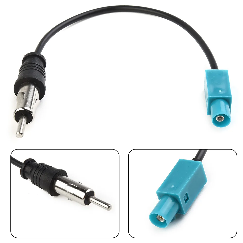 Adaptadores universales de antena de Radio estéreo FM AM para coche, Cable de Fakra-Z macho a enchufe DIN, 15cm, antena FM/AM a DIN, piezas de