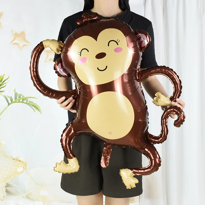 Giant Large Inflatable Animal Balloons Giraffe Zebra Elephant Monkey Jungle Safari Birthday Party Decor Baby Shower Globos Toys