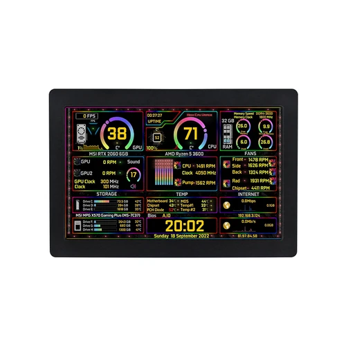 Imagen 2 del producto Pantalla portátil de 5 / 7 pulgadas, solo un Cable USB, chasis, pantalla secundaria, 1024x600 IPS, soporte LCD, pantalla de modo extendido de escritorio