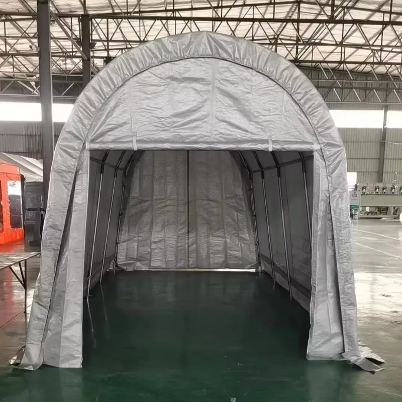Custom Portable Outdoor PVC PE Canvas Metal Steel Polycarbonate Aluminum Carport Durable Winter Garage Pergola for Cars