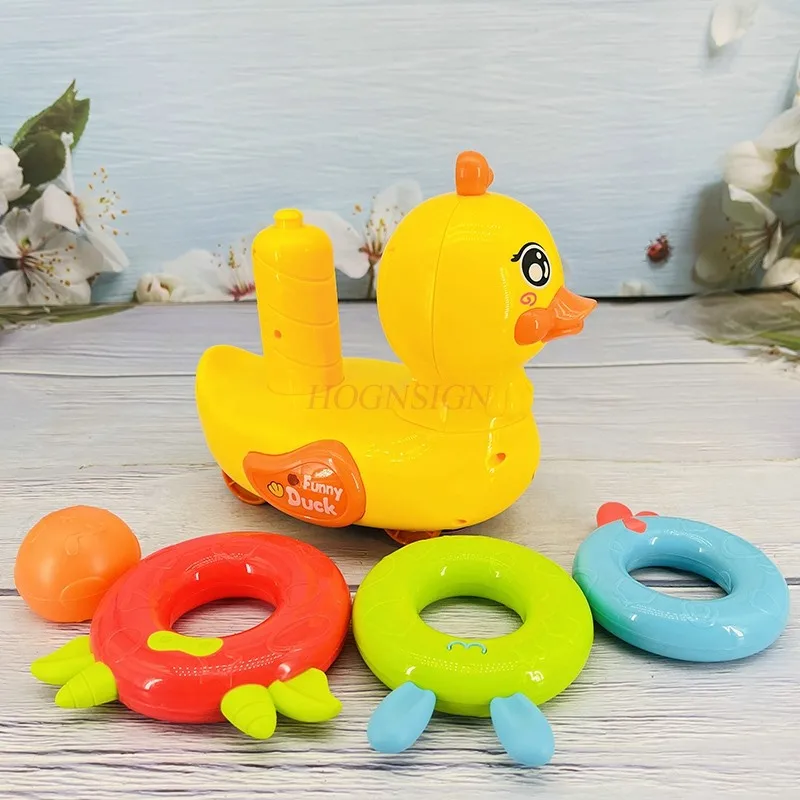 Electric Cute Ducks, Universal Music, Male and Female Hoops, Circle Music, Baby and Child Early Education Puzzle Toys