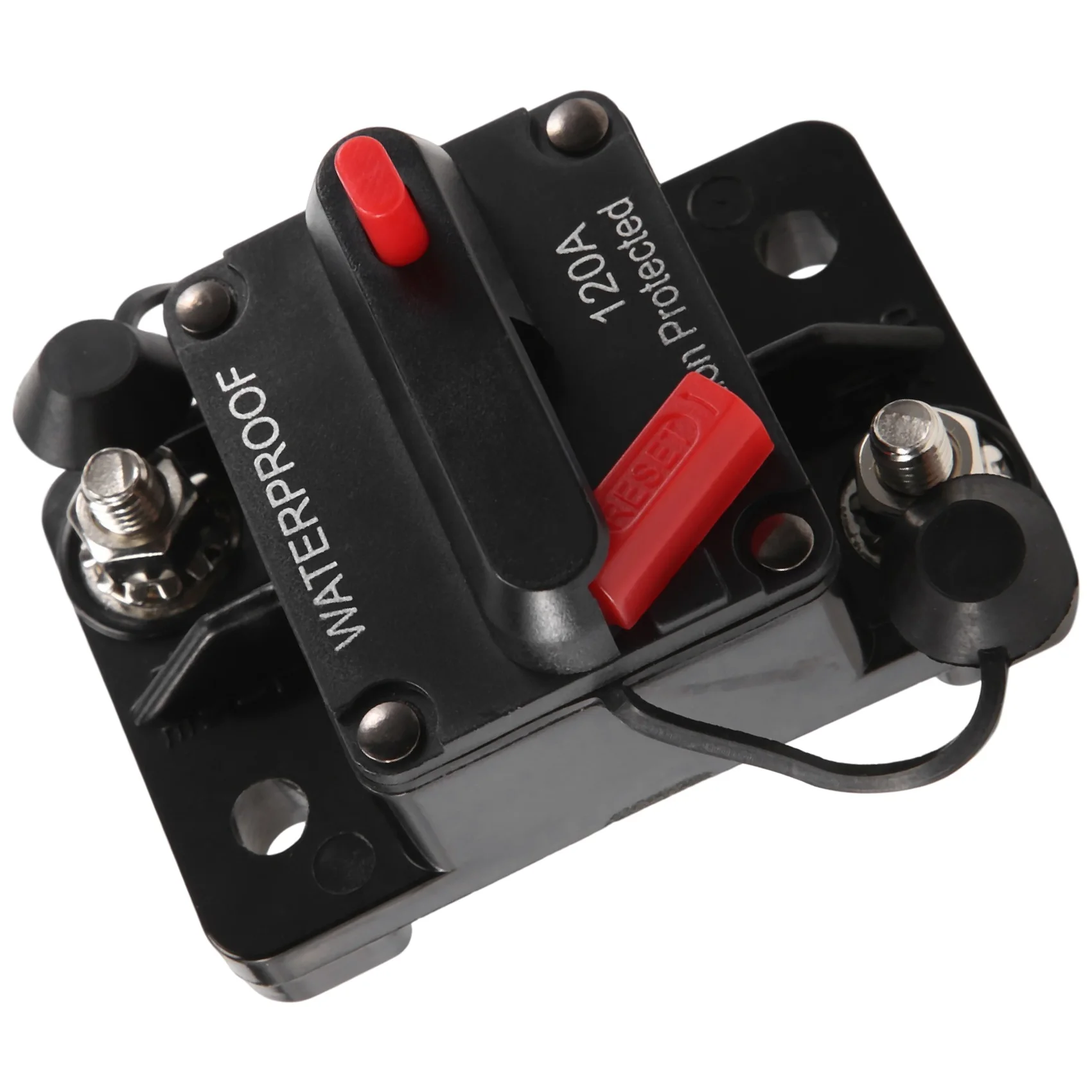 A93E-Waterproof Circuit Breaker,With Manual Reset,12V-48V DC,For Car Marine Trolling Motors Boat Power Protect