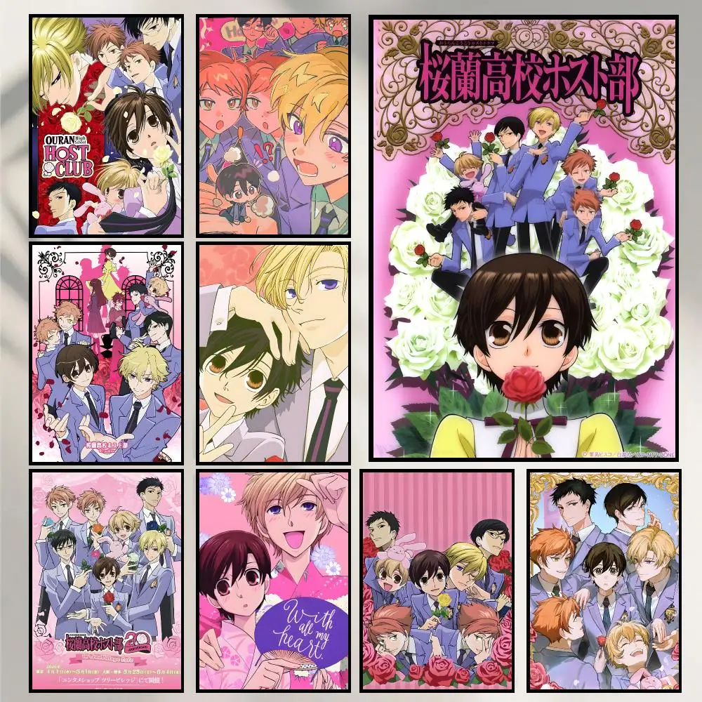 Ouran High School Host Club Poster Wall Art Print Art Suitable For Living Room Bedroom Bar Parlor Home Decoration Gift