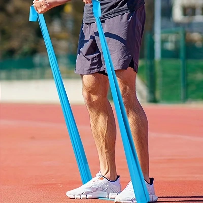 4er-Pack Yoga-Widerstandsbänder: elastische TPE-Stretchbänder für Physiotherapie, Fitness, Yoga, Pilates, Rehabilitation und Stärke – Detail 12