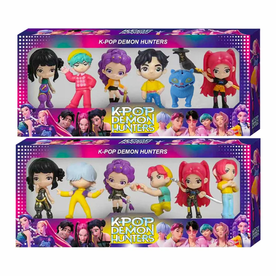 ฟิกเกอร์อนิเมะ Kpop Demon Hunters รูมิ โซอี มิรา ตัวละครอนิเมะทำจากโพลีไวนิลคลอไรด์ ของสะสมตั้งโต๊ะ ของขวัญสำหรับเด็ก