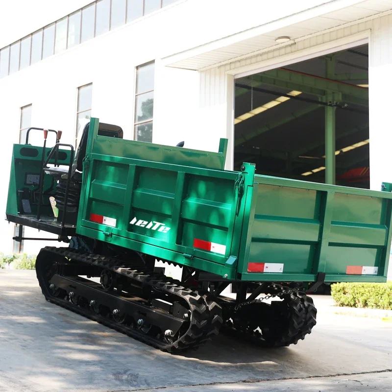 Carrier Dumper Recruit Agent Cheap Portable Track Dumper High Efficiency Small Garden Track Dumper customized