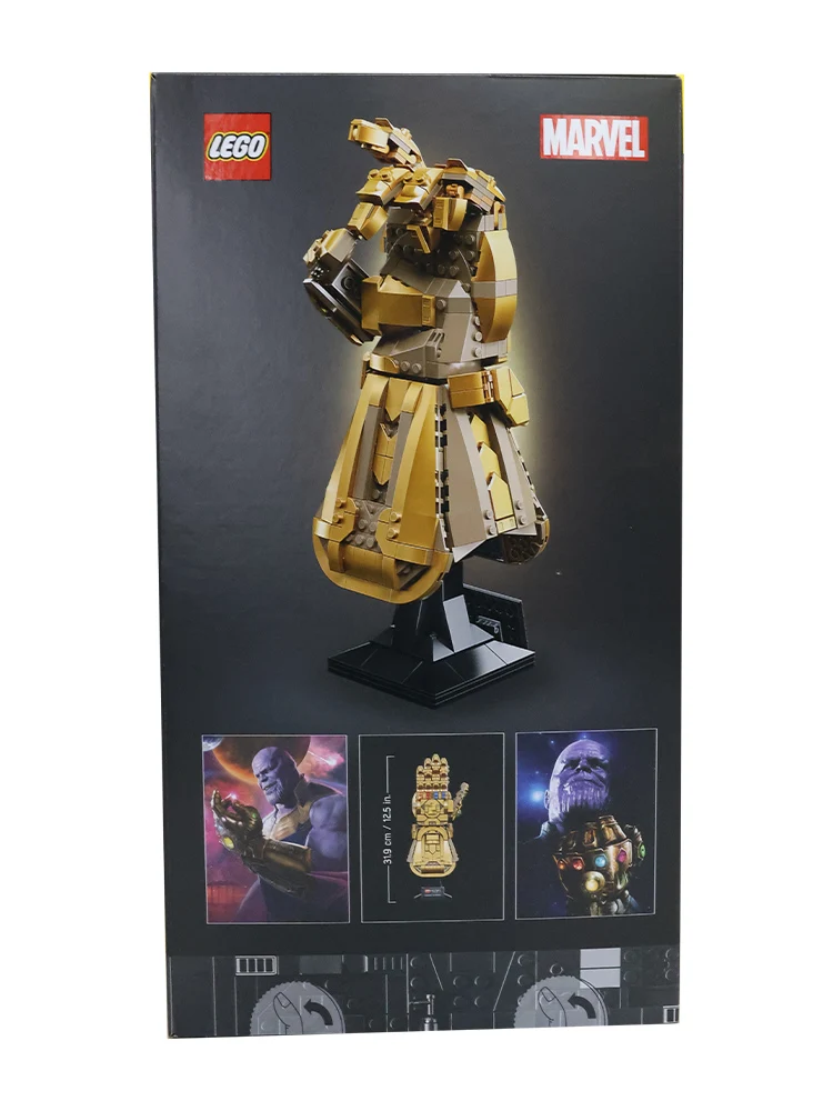 LEGO 76191 Marvel Infinity Gauntlet Collectible Building Kit; Thanos Right Hand Gauntlet Model with Infinity Stones (590 Pieces)