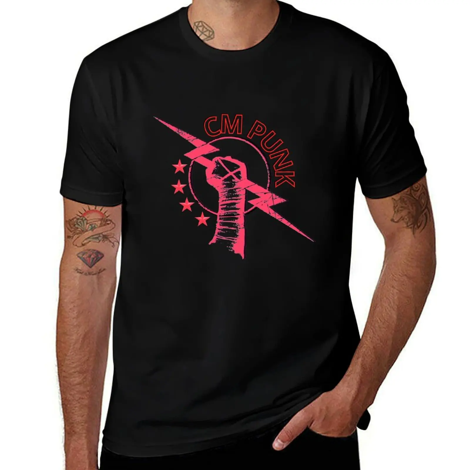 

Cm punk best in the world T-Shirt Anime t-shirt cotton graphic tees anime tshirt vintage t shirts big and tall t shirts for men