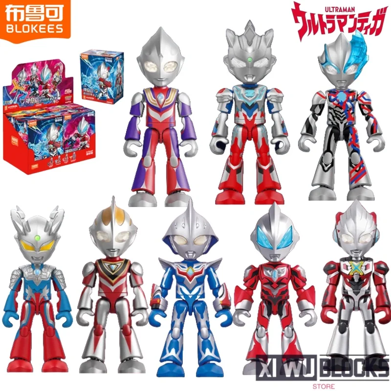 

BLOKEES Ultraman Building Block Amazing Version Movable Model Ultraman Tiga Ultraman Blazar Assembling Toy Model Ornaments Gifts