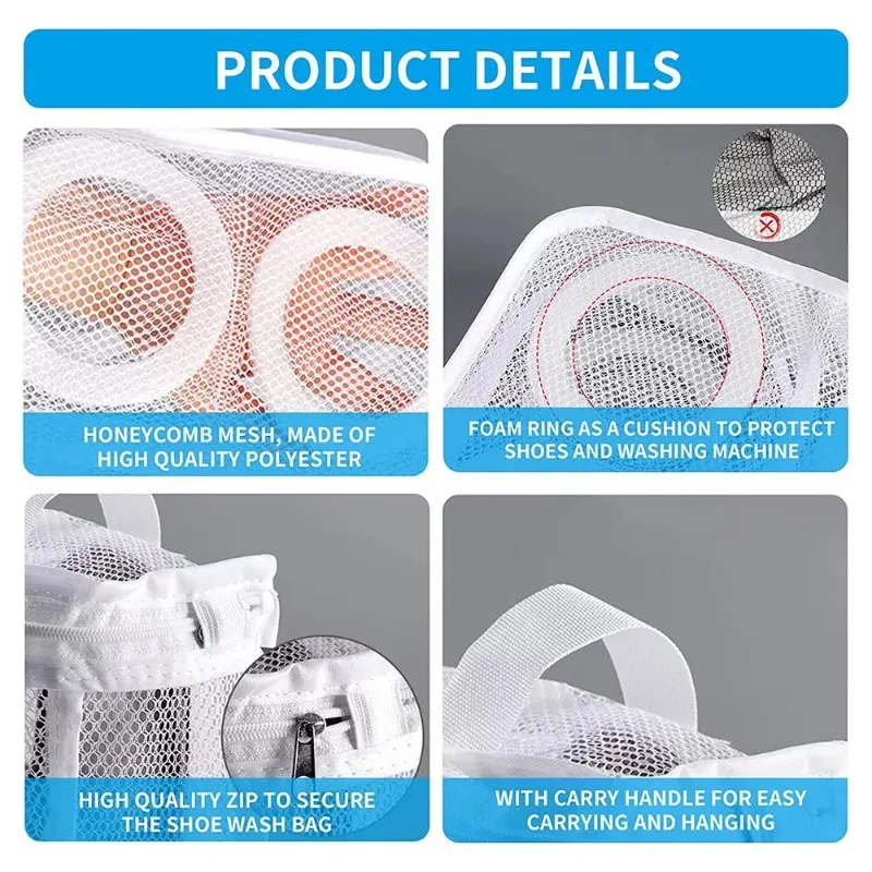 Mesh Laundry Washing Bag with Zipper for Delicate Clothes Organizer for Underwear Socks Bra Protection Durable and Reusable image 3