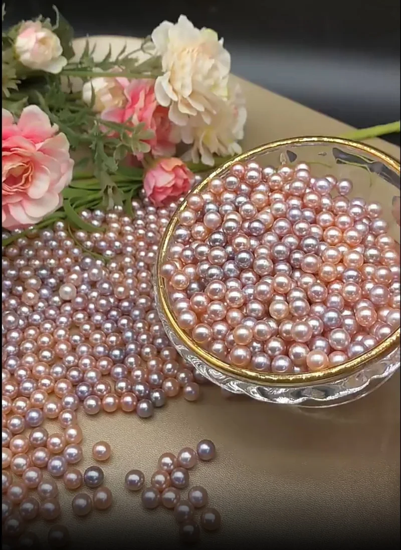 

Natural Pearl 5A High Quality Perfect Round Blemish Free Freshwater Pearls Loose Beads for Pendants Jewelry DIY Earrings Rings