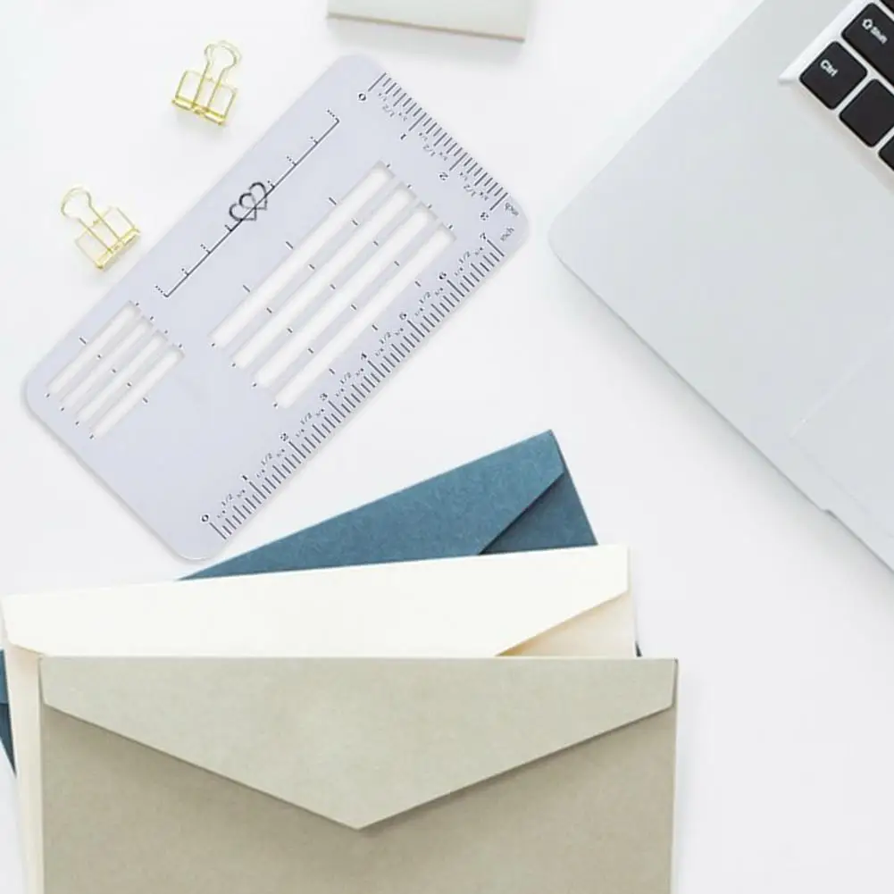 Envelope Addressing Stencil Envelope Addressing Guide Stencils Set for Diy Calligraphy Lettering Lightweight Portable for Lines