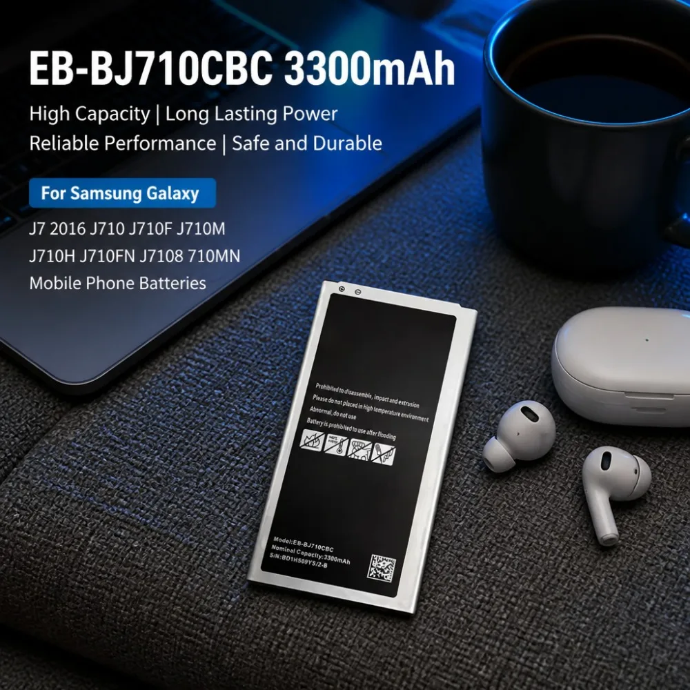 Аккумулятор EB-BJ710CBC 3300 мАч 3.85В для Samsung Galaxy J7 2016 J710 J710F J710M J710H J710FN J7108 710MN