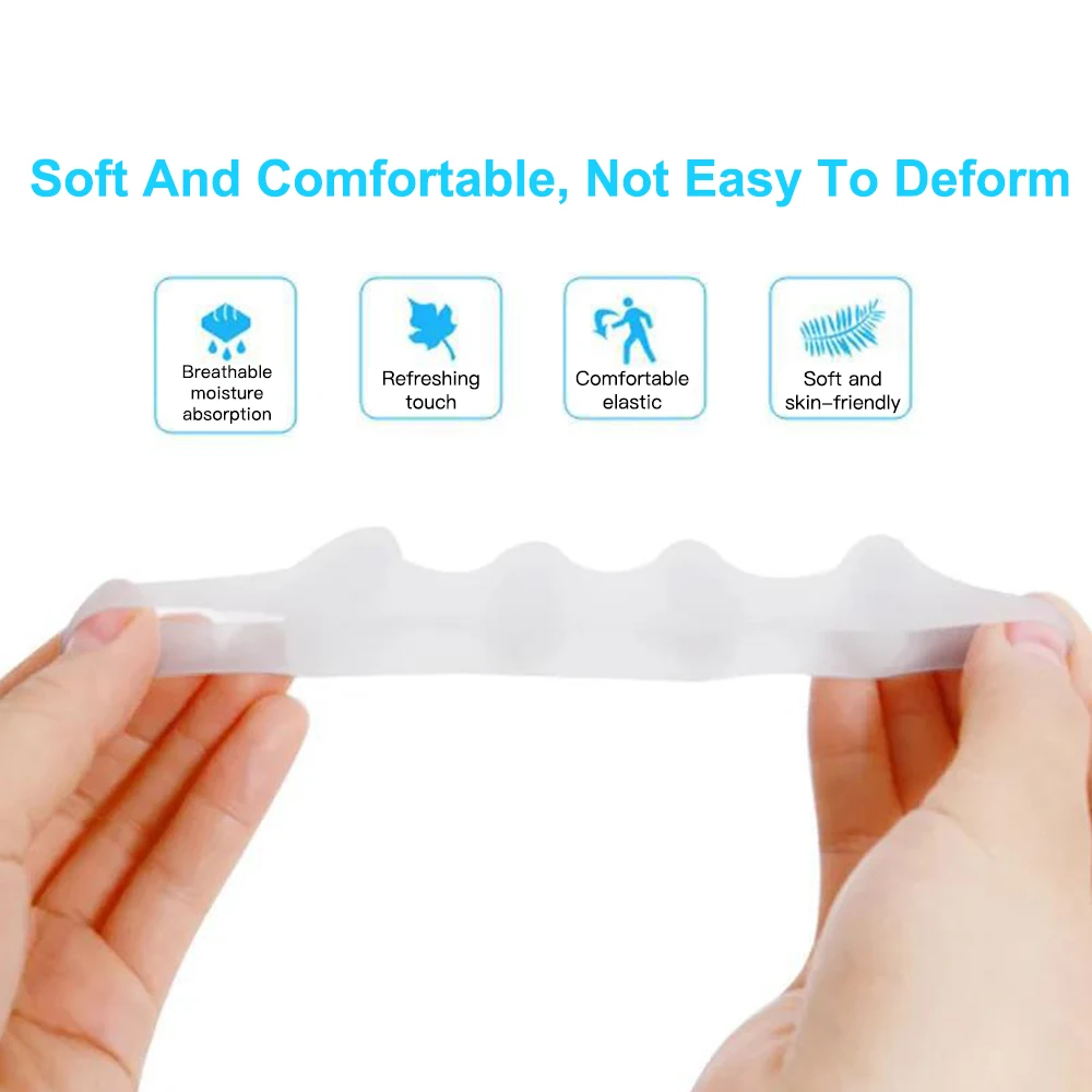 Silicone Gel Thumb Corrector Bunion Foot Toe Hallux Valgus Protector Separator Finger Straightener Adjuster Foot Care Tools