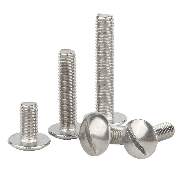 304 스테인리스 슬롯 트러스 헤드 스크류 M2 M2.5 M3 M4 M5 M6 M8 슬롯 머쉬룸 라운드 헤드 볼트