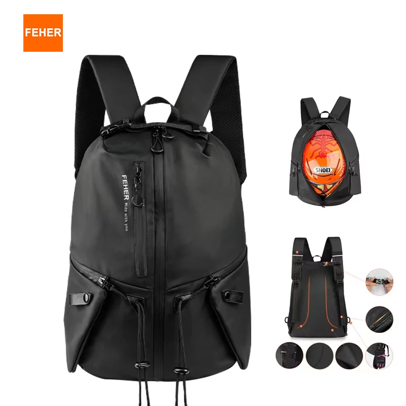 

FEHER Motorcycle Backpack Helmet Bags Waterproof Large Capacity Rider's Bags Series Suitable for Cross-country Commuting Hiking