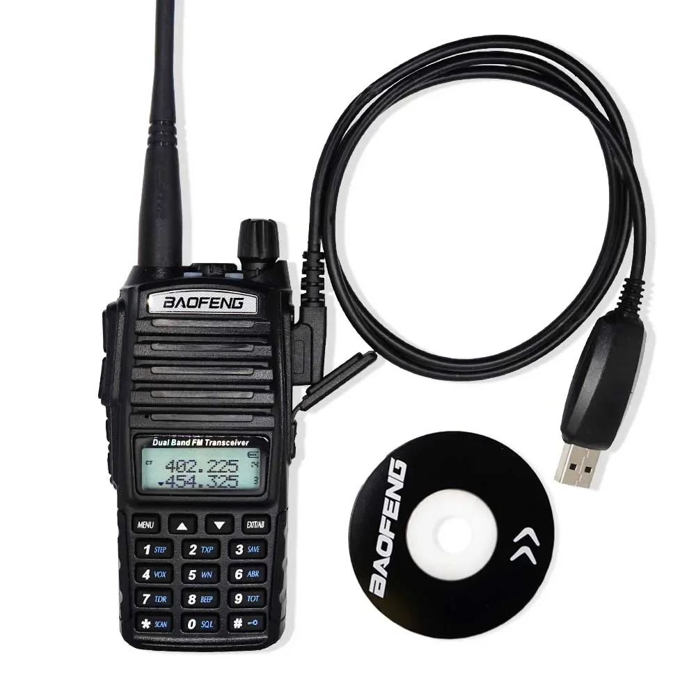 USB Programming Cable with Driver Disc for Baofeng UV-5RE UV-5R Pofung UV 5R UV5R 888S UV-82 UV-10R Two Way Radio Walkie Talkies