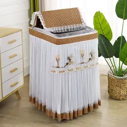 Embroidery Design Washing Machine Polyester Fibre Cover Fully Automatic Washing Machine Cover Universal Dustproof Cover ZE867