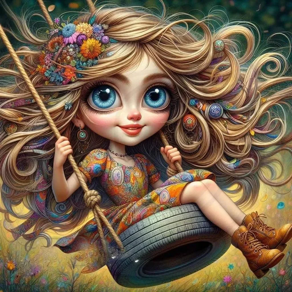 

Sunature Diamond Painting Art Full Square Round Drills Girl Diamond Painting Kit