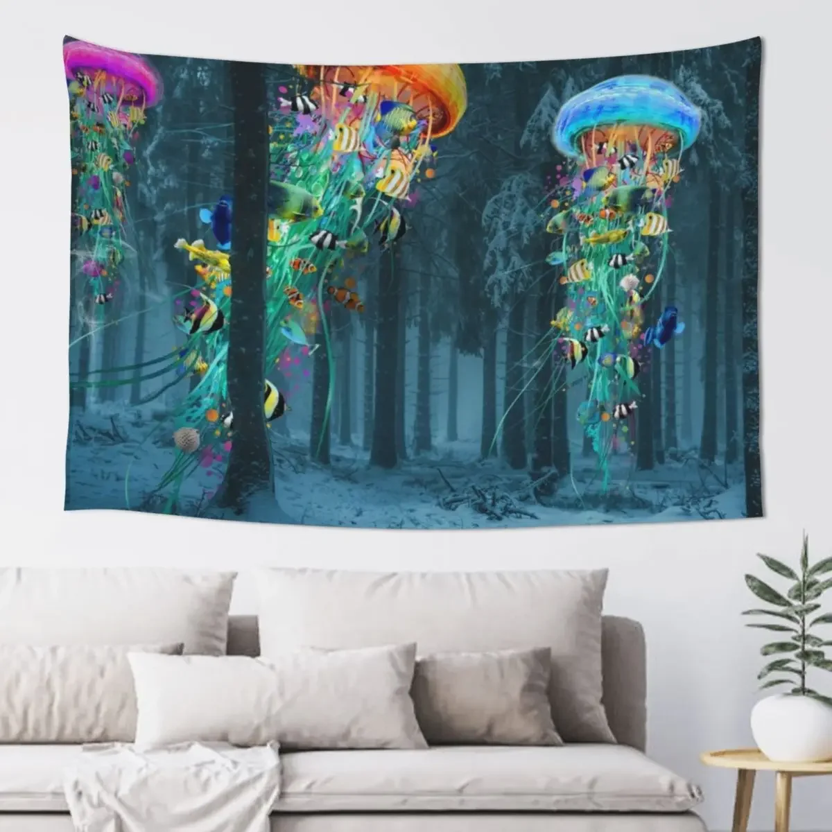 Reksio and Jethro Christmas Day Tapestry Bedrooms Decorations Living Room Decoration House Decoration Tapestry