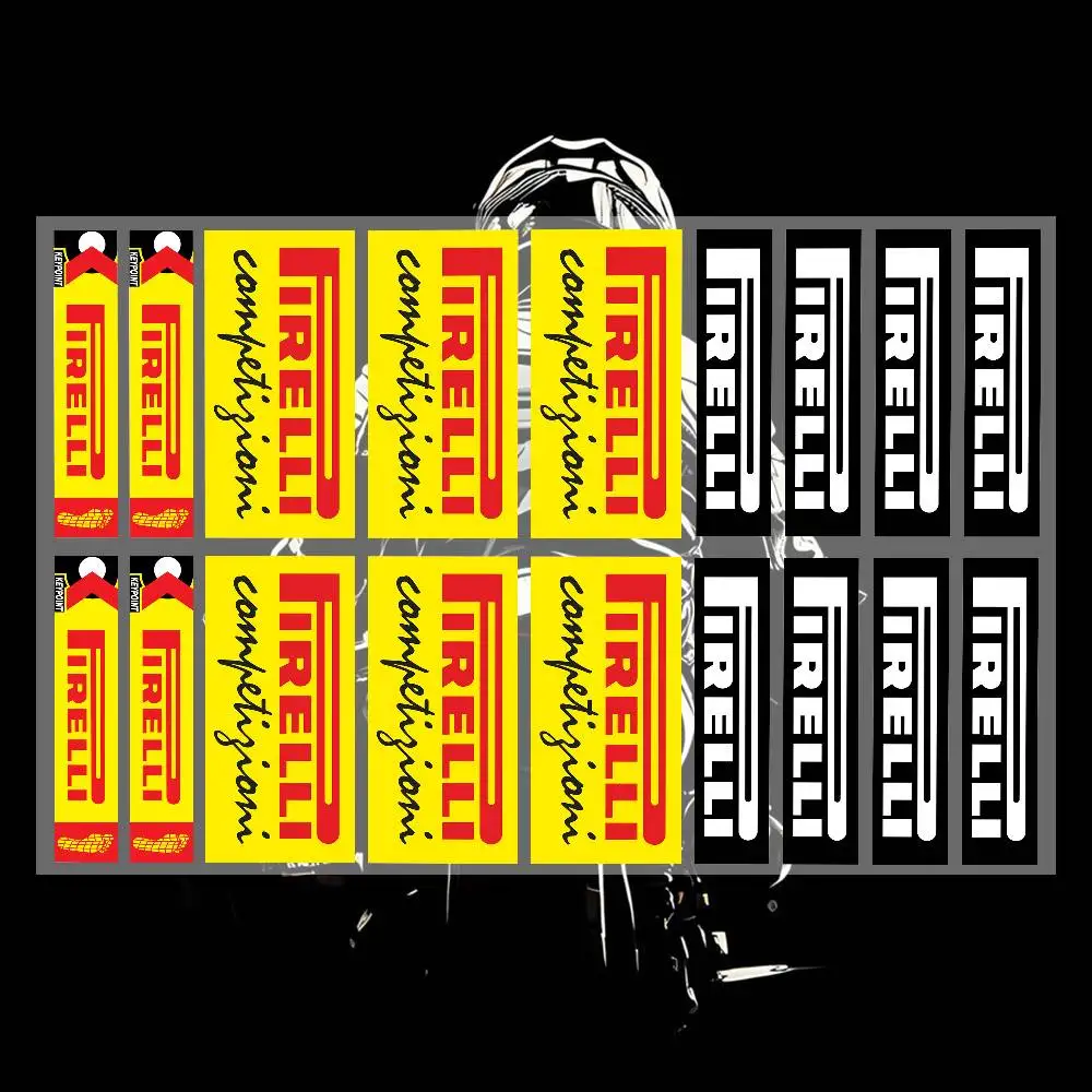 Italy Pirelli  Decal Set High Quality Printed and Cut Stickers Motorcycle Sticker