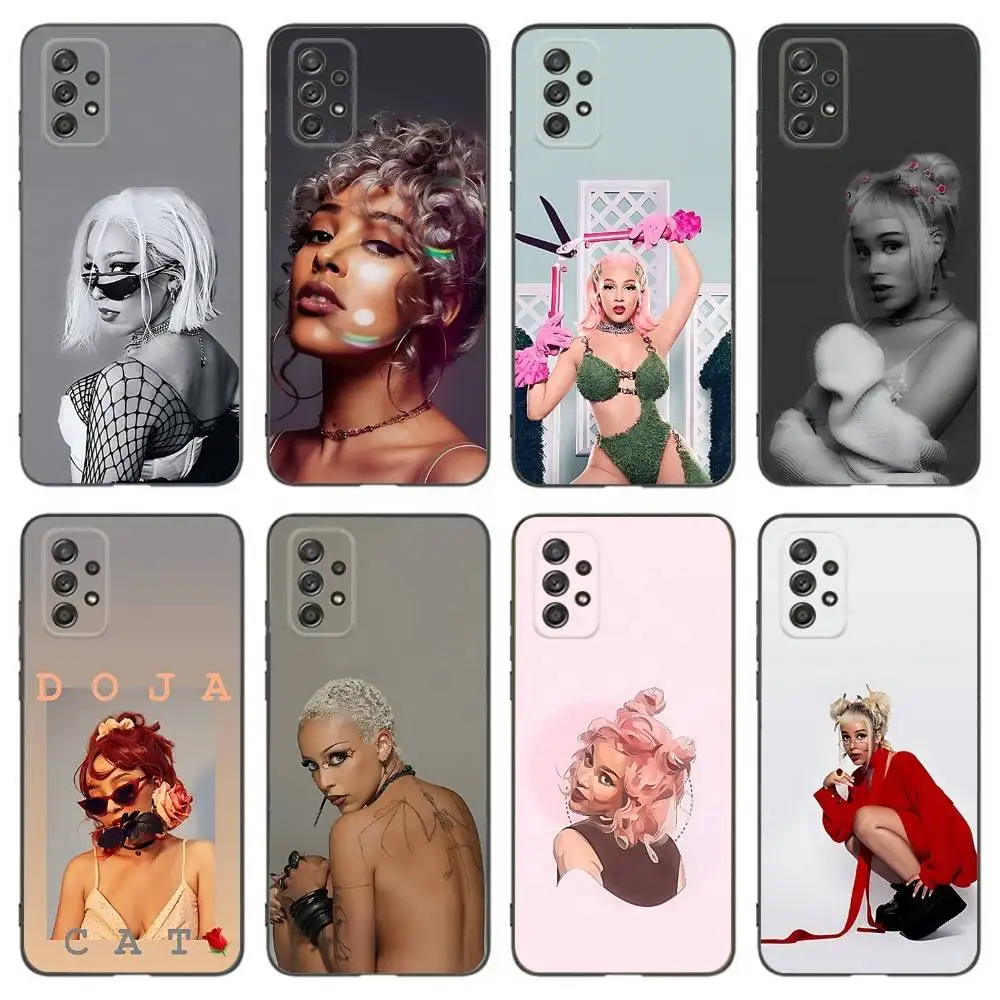 

D-Doja Singer Candy Cat Phone Case For Samsung Galaxy A 91,80,73,72,53,52,51,22,5G,Plus,J,Note Soft Black Cover