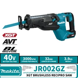 Makita JR002GZ Brushless Cordless Recipro Saw XGT 40V Lithium Power Tools 3000OPM