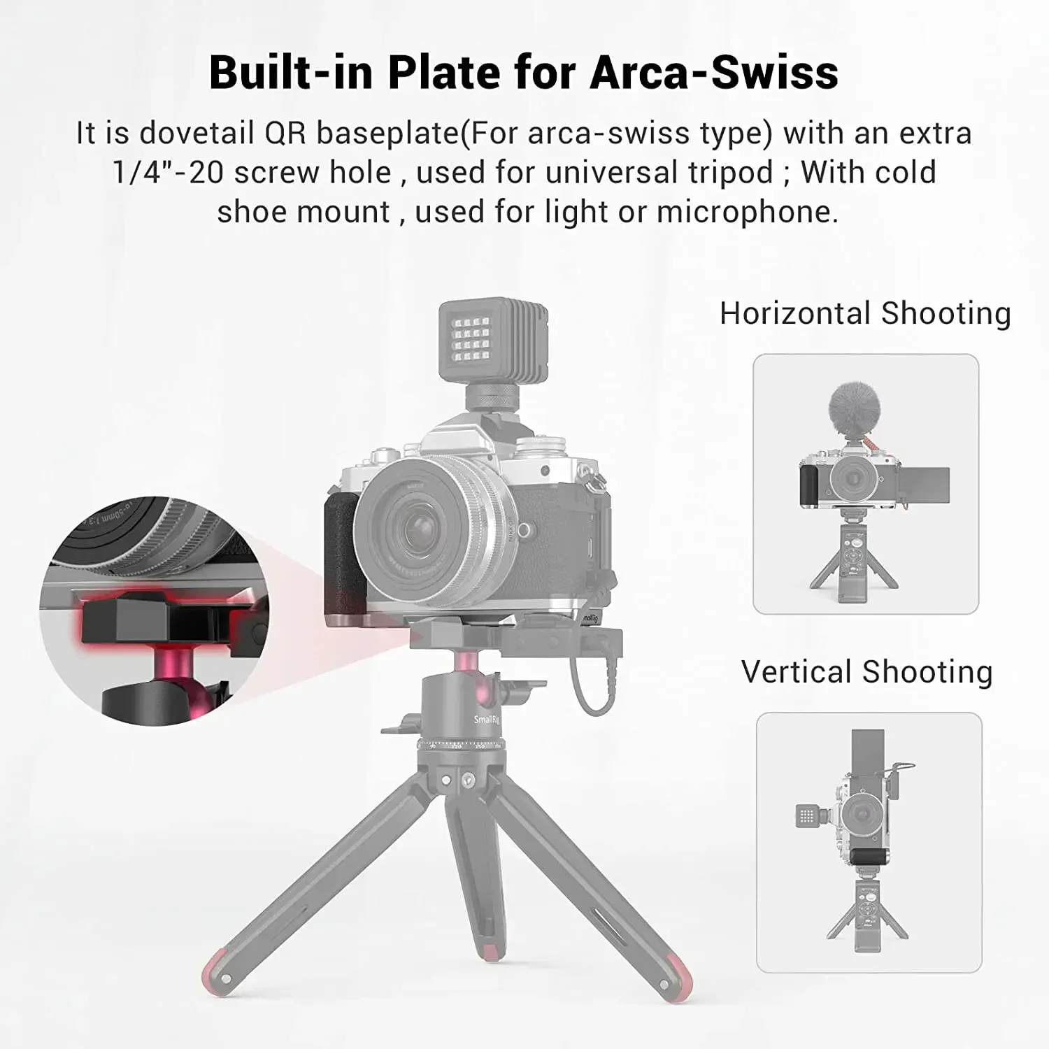 SmallRig uchwyt w kształcie L do uchwyt boczny aparatu Nikon Z Fc Z uchwytem 14 \