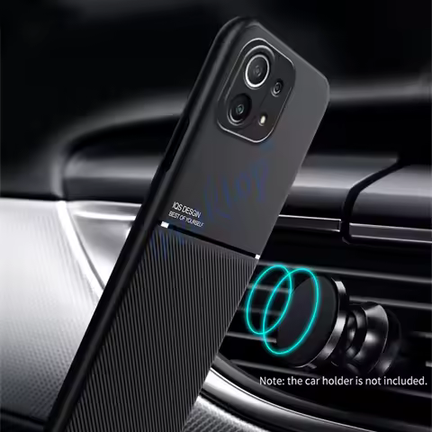 For Xiaomi Mi 11 Lite Ultra Thin Magnetic Car Plate Soft Cover For Xiaomi 10T Mi Note 10 Poco X3 Nfc M3 M2 F2 Pro F3 A3 A2 Case
