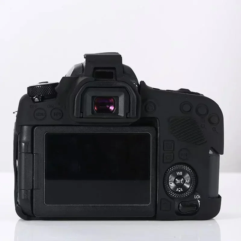 Silicone protector skin bag For Canon 7D2 7D Mark II 7dii 77D 70D 80D 90D R10 R7 R6 RP 5D2 5D3 5D4 rubber case cover camera soft