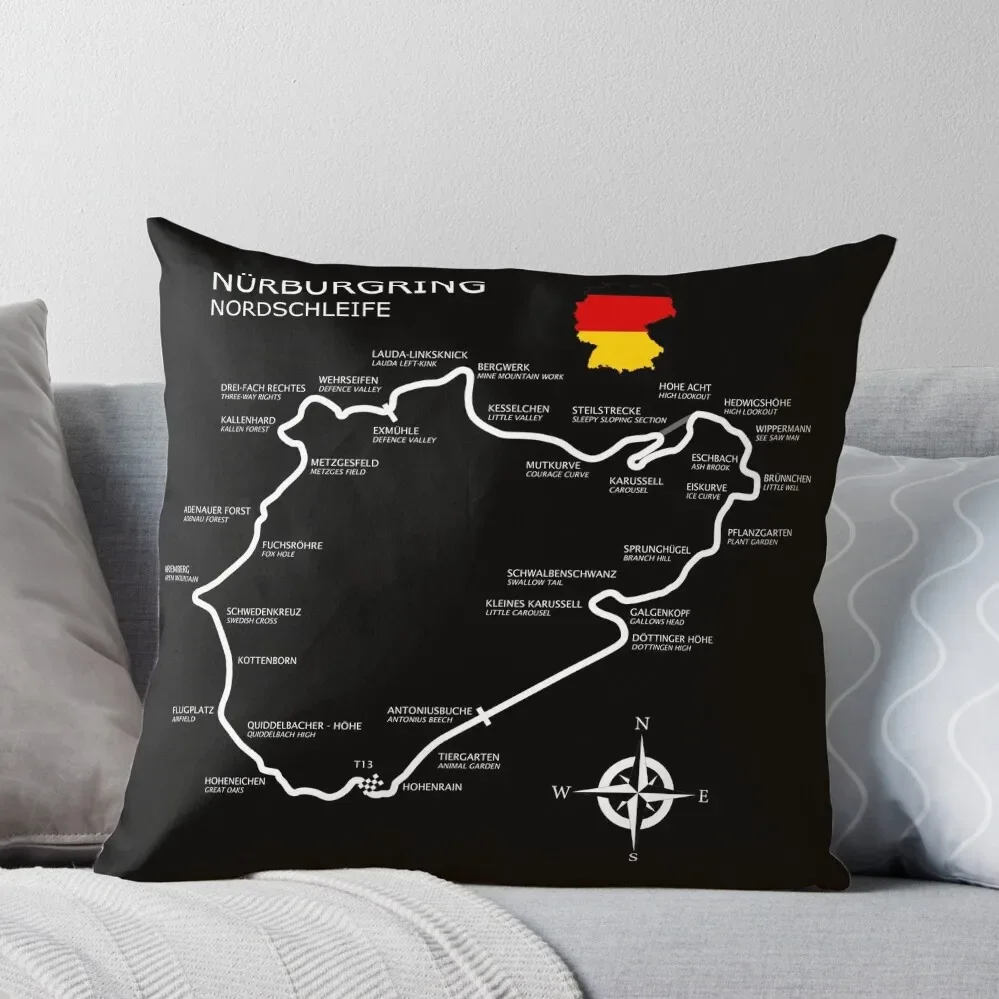 

The Nurburgring - Nordschleife Throw Pillow luxury decor Cushions Cover Decorative Cover For Living Room