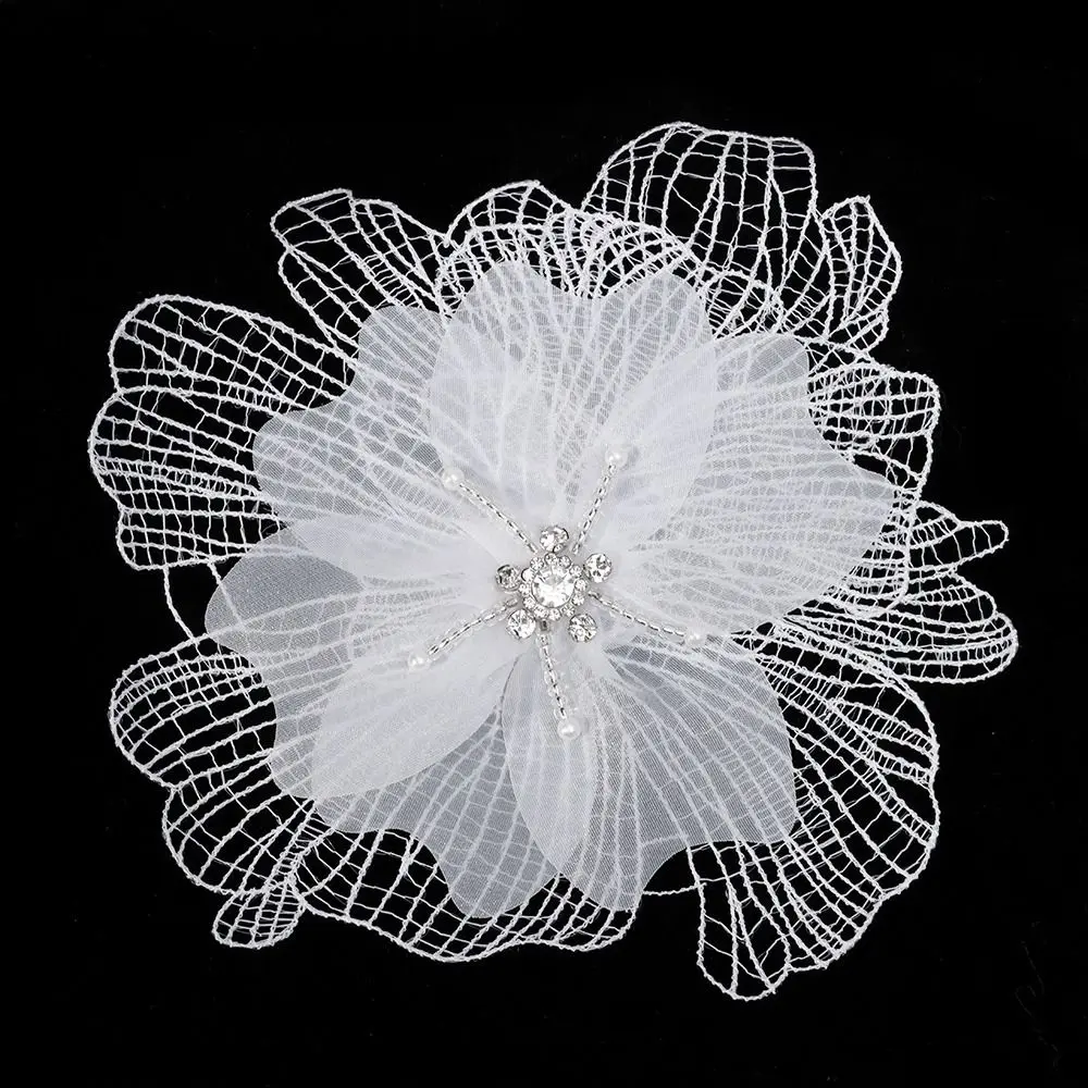 ドレスDIY装飾用ハンドメイドフラワーパッチ多層布生地花柄パッチ縫い付けアップリケ刺繍パッチ