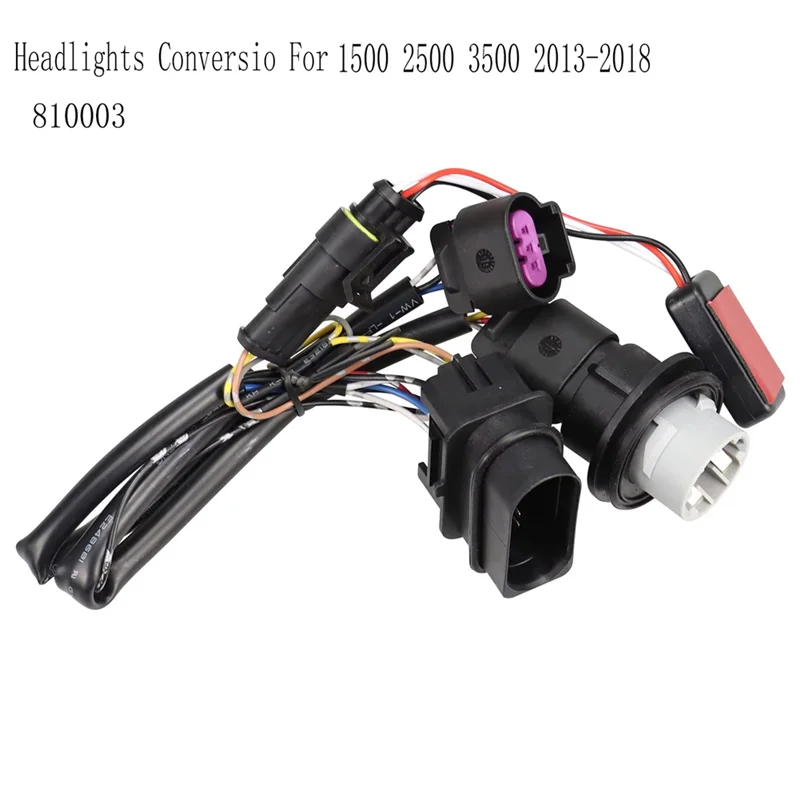 

For Dodge Ram 1500 2500 3500 2013-2018 Projector Headlights Reflector Light Converter Headlights Conversio 810003