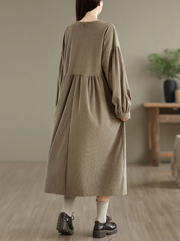 Retro veludo longo dr feminino solto encaixe emagrecimento drapey redondo ne lanterna sve thi tira veludo outono inverno dr